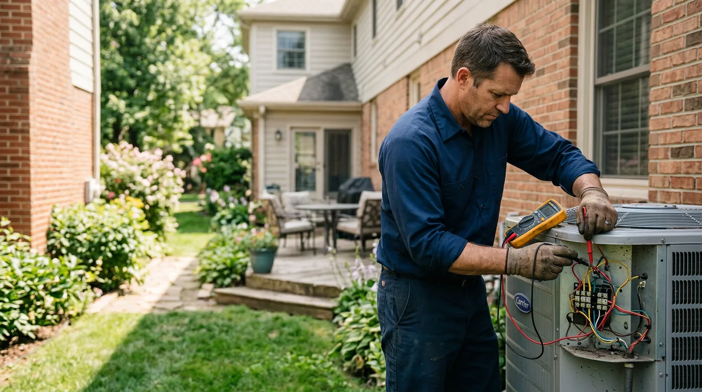 HVAC technician working near Greenville, NH
